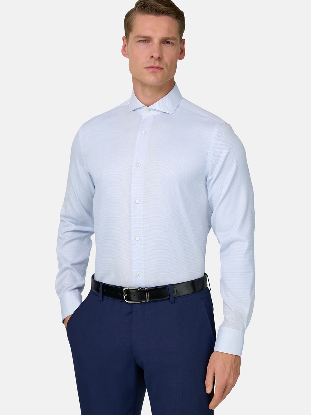 Boggi Milano Men’s Tailored Fit Dress Shirt 41 / 16 Like New